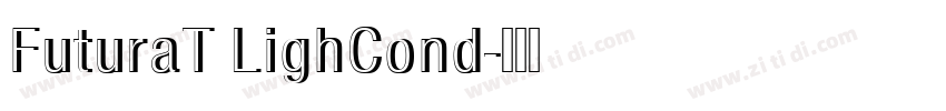 FuturaT LighCond字体转换